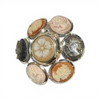 Brosche Mandile 1922 Dame Cammei  in Silber Conchiglia 2MSPCM44 - 2MSPCM44